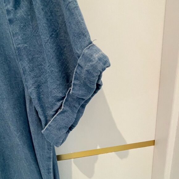 SPLENDID 241372 Womens Denim Chambray Casual Shirt Dress dip dye ombre S - Picture 7 of 13